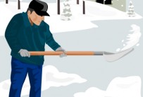 How to shovel snow safely